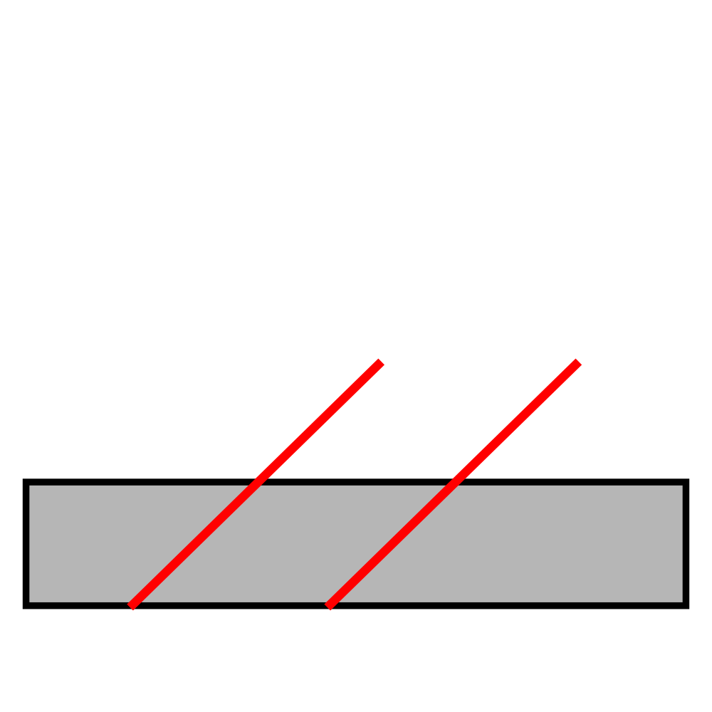 DOUBLE DIAGANOL BEVEL